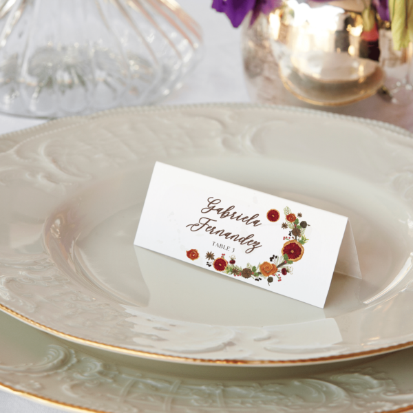 Christmas Lunch tent fold card