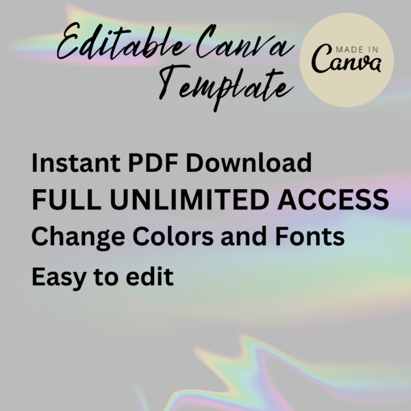 Editable Canva Party Invitation template
