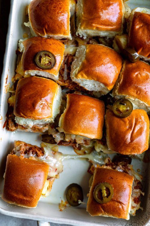 Cowboy Christmas Party ideas for party foods, bbq sliders as a finger food