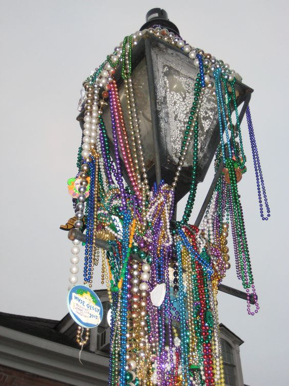 Mardi Gras party games for adults , bead toss on the streets