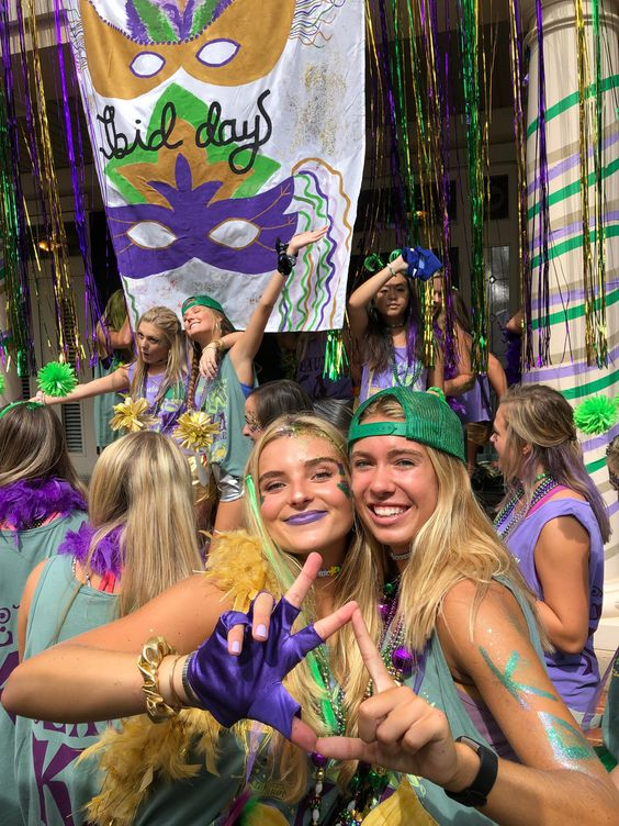 Mardi Gras party ideas for adults ;  a reminder to drink responsibly
