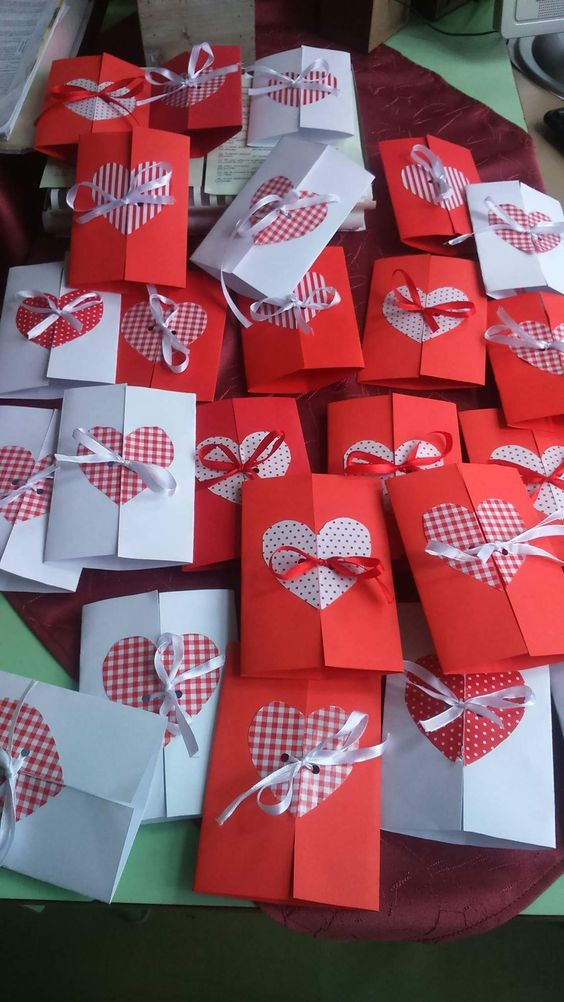 Handmade Valentine's card for Valentine's Day Crafts for Seniors