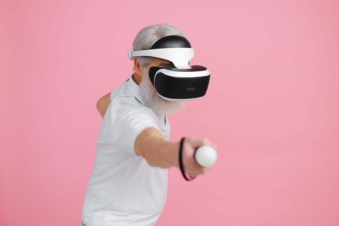 Virtual Reality VR headset for gaming and exercise as a Valentine's gifts for dad from daughter