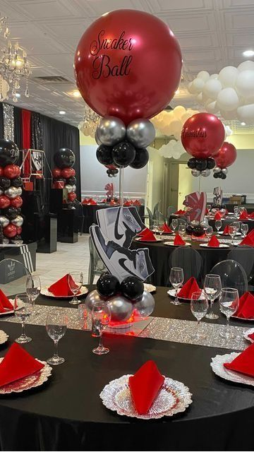 Sneaker ballons and display for a unique sneaker ball ideas